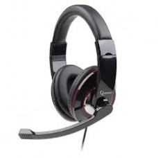 Gembird w/Mic MHS-U-001 Glossy Black headphones with USB